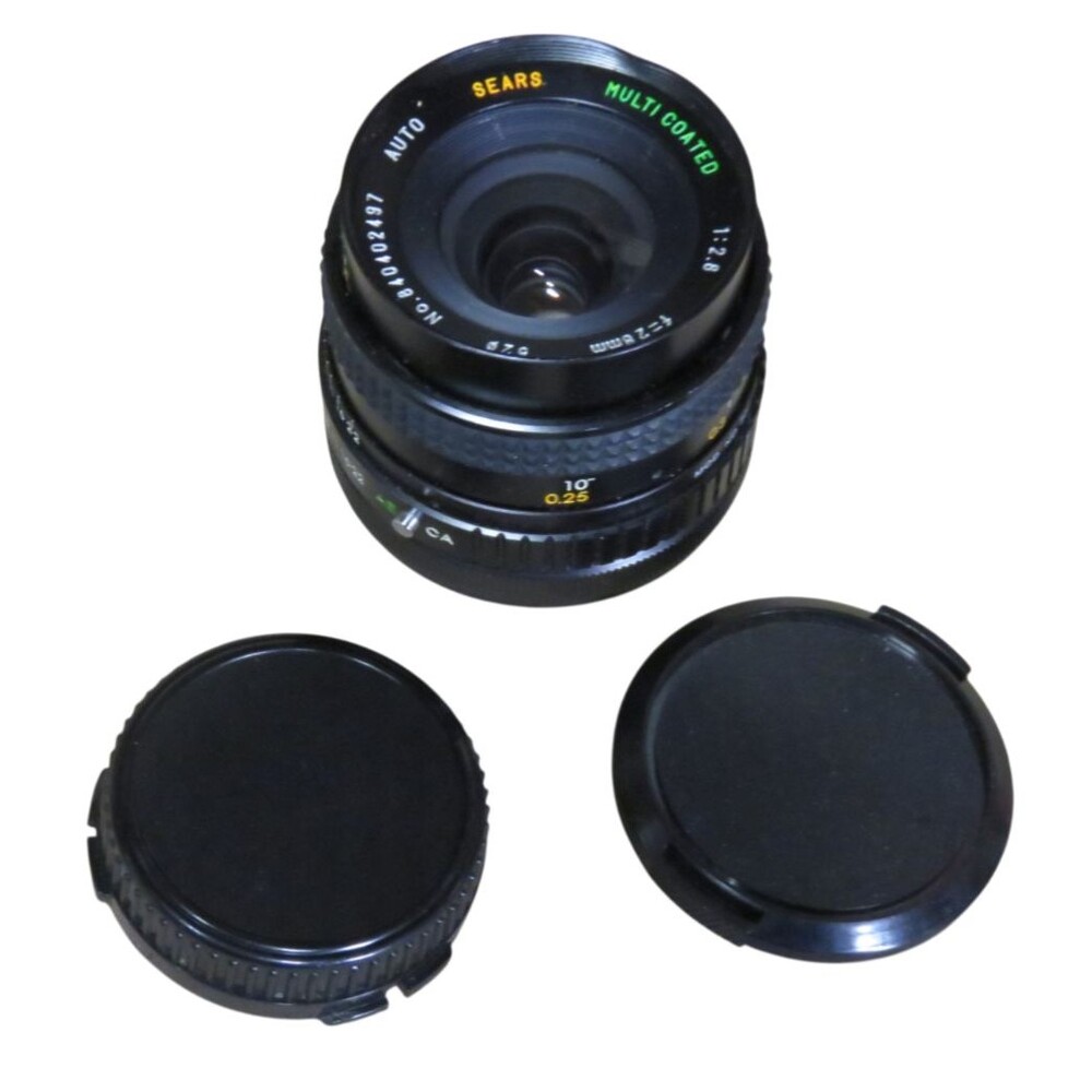Auto Sears Multicoated 28mm 1:2.8 52 Camera Lens